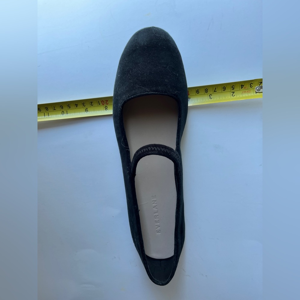 Like New Condition Everlane The Mary Jane in Black Velvet New Womens Flats Shoes - Picture 8 of 13